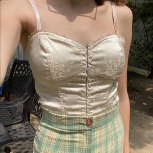 heart moon star corset top tank